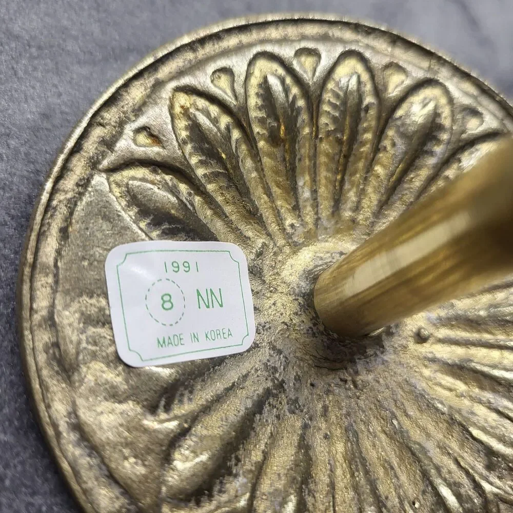 The Bombay Company Vintage Brass Curtain Tie Back Set Adam Tie Back Medallion